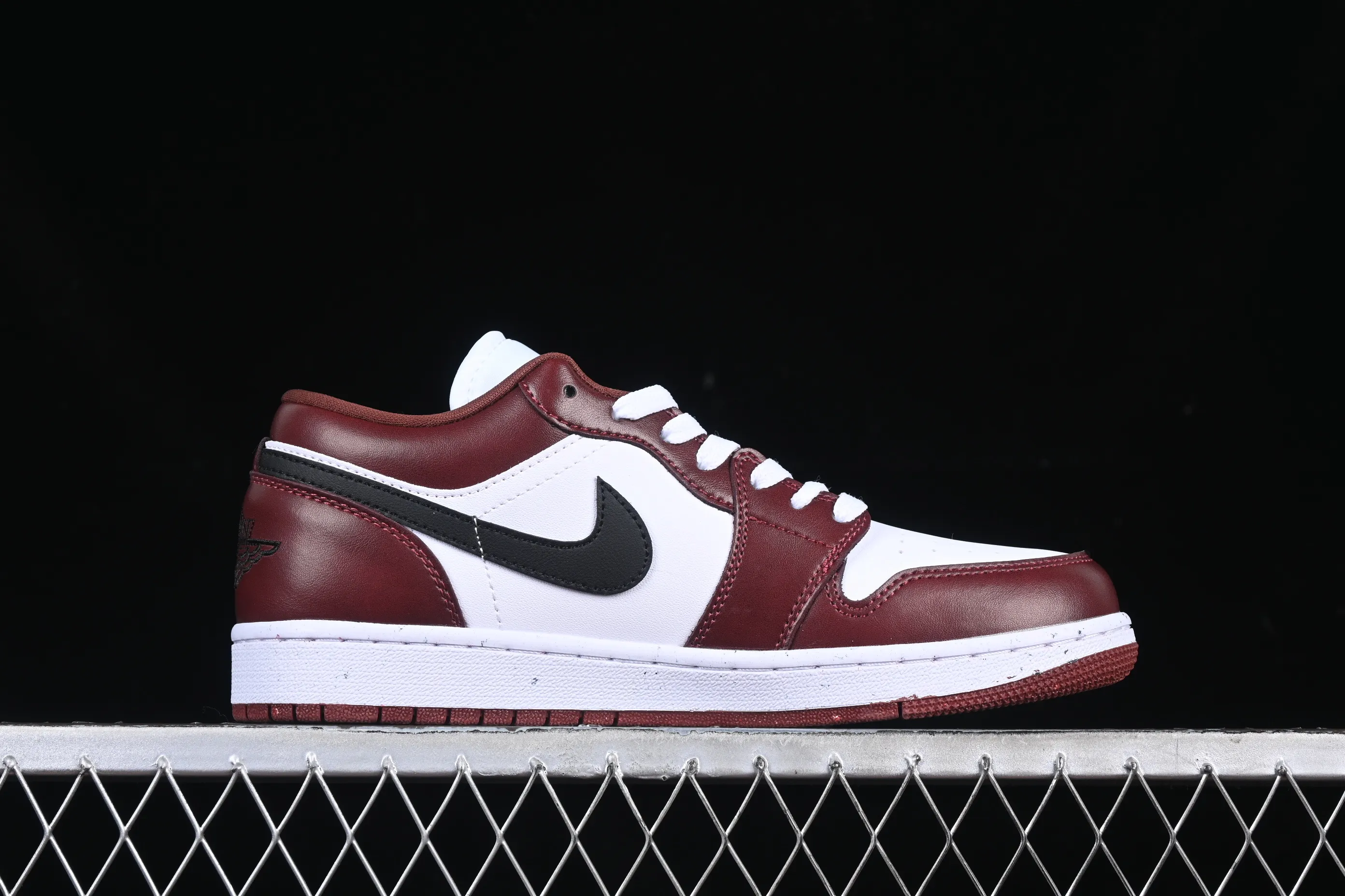 All categories Air Jordan Jordan series basketball shoes Air Jordan 1 Low Air Jordan 1 Low AJ1 Joe 1 white wine red low-top cultural casual sneakers HF3148-102
